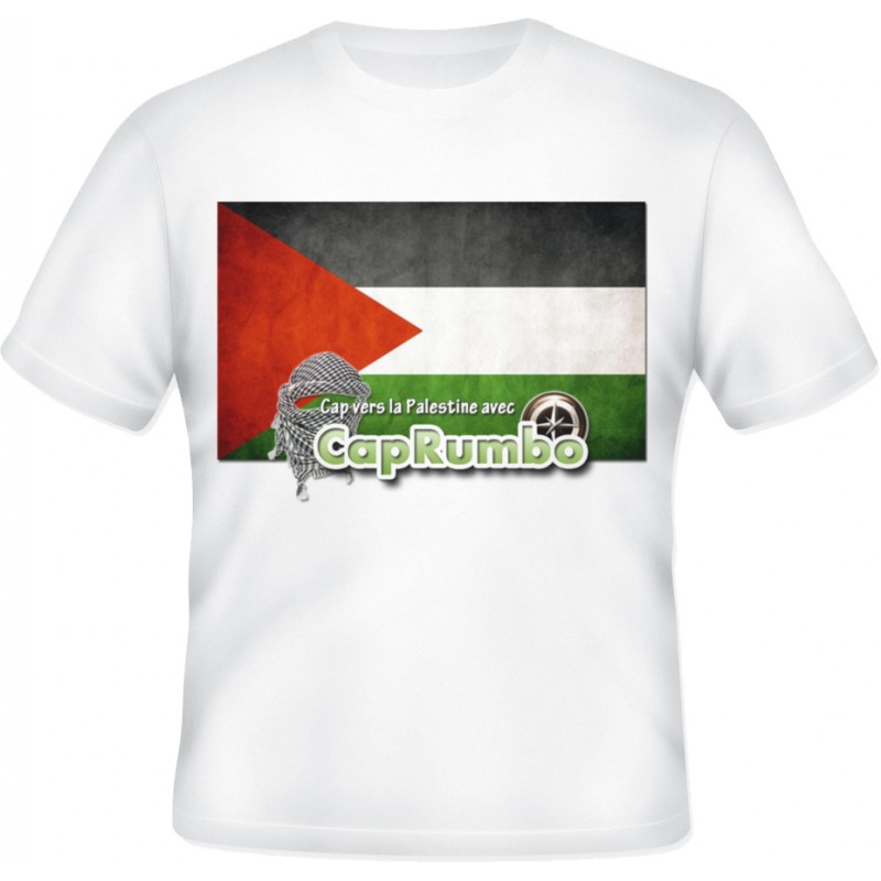 T-shirt Cap vers la Palestine avec CapRumbo